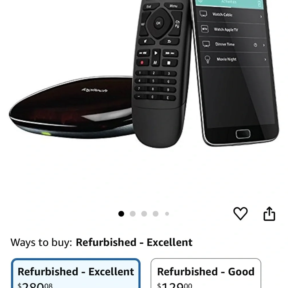 Black Universal Remote Control